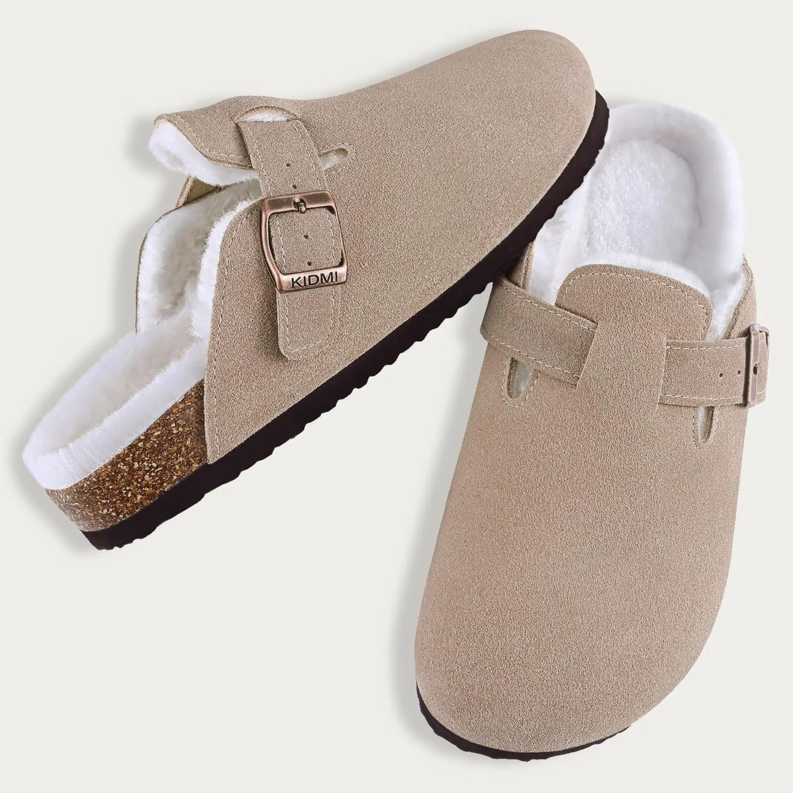 Women's Winter Fur-Lined Cork Clogs - Ultimate Warmth & Plush Comfort