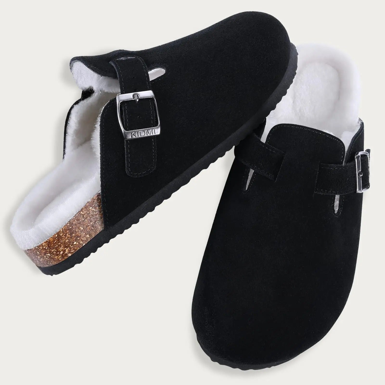 Women's Winter Fur-Lined Cork Clogs - Ultimate Warmth & Plush Comfort