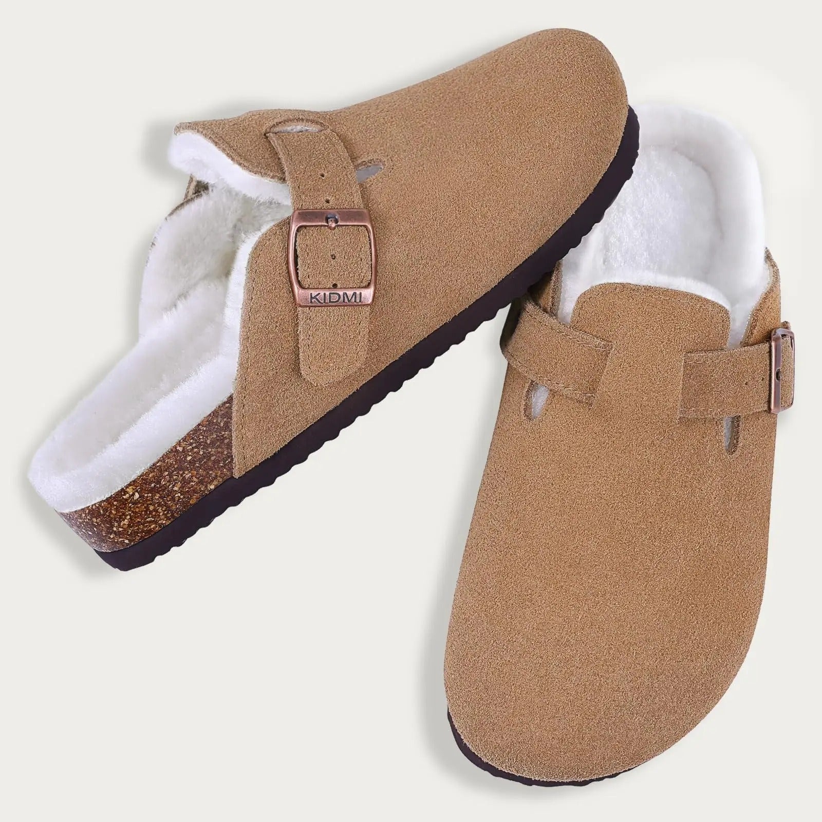 Women's Winter Fur-Lined Cork Clogs - Ultimate Warmth & Plush Comfort