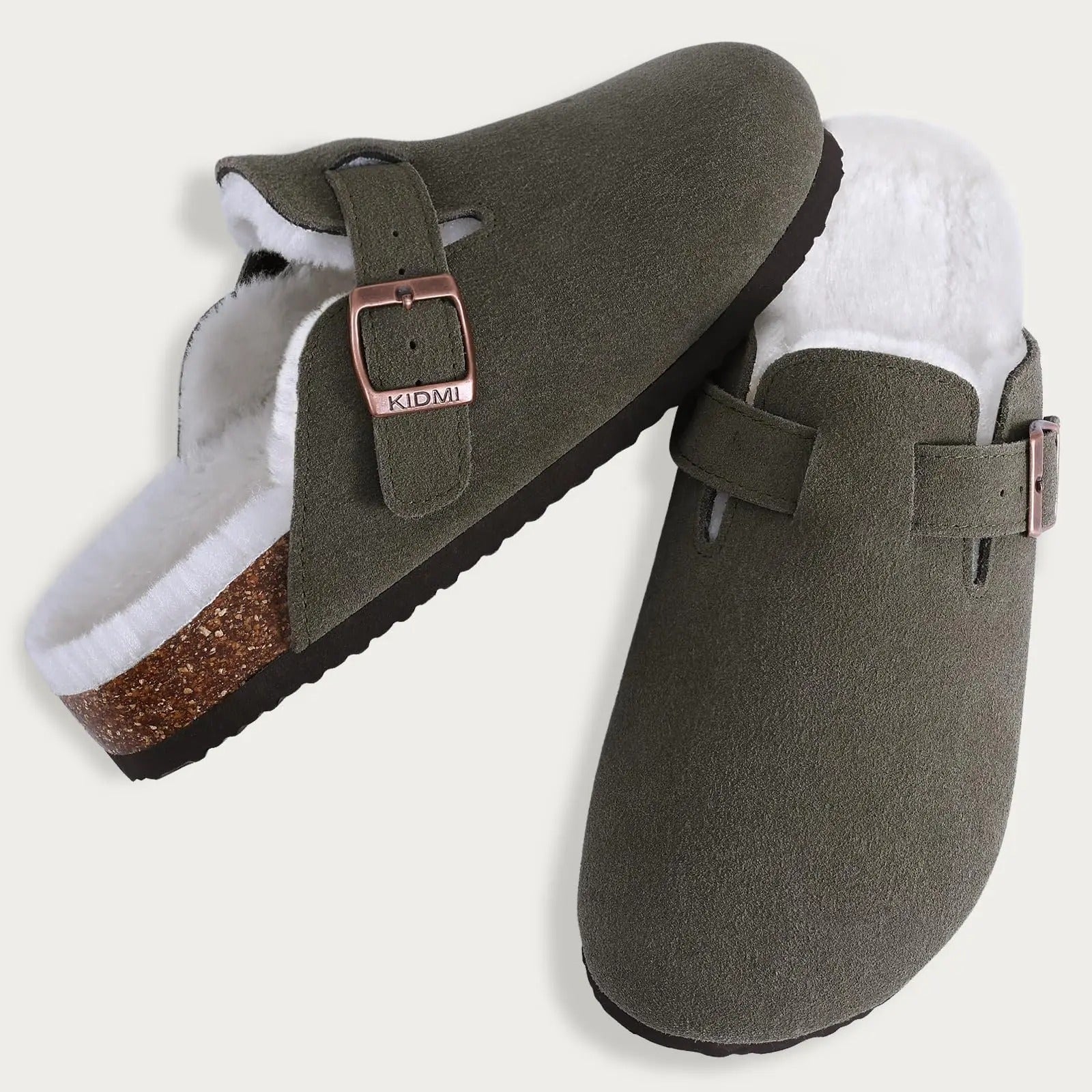 Women's Winter Fur-Lined Cork Clogs - Ultimate Warmth & Plush Comfort